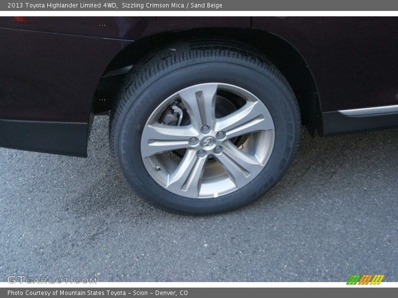 Sizzling Crimson Mica / Sand Beige 2013 Toyota Highlander Limited 4WD