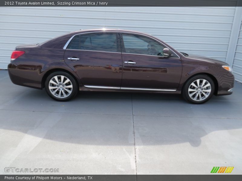 Sizzling Crimson Mica / Ivory 2012 Toyota Avalon Limited