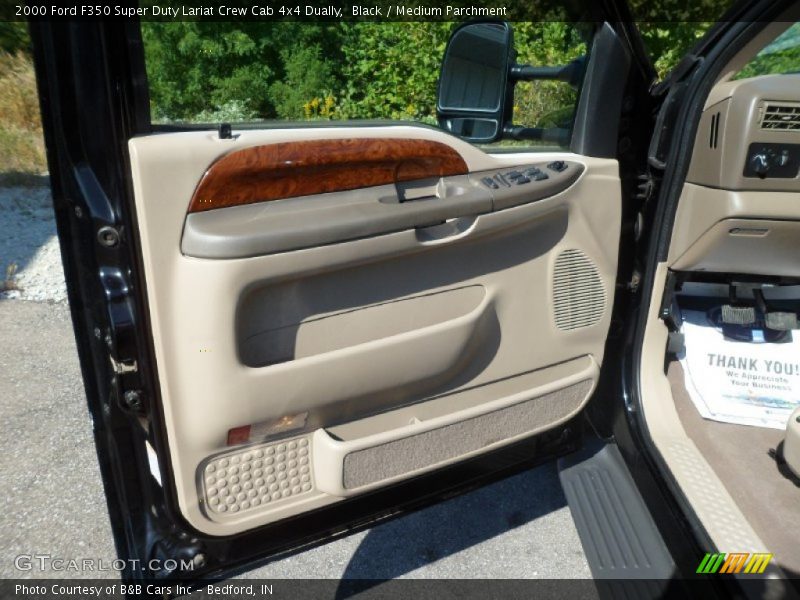 Black / Medium Parchment 2000 Ford F350 Super Duty Lariat Crew Cab 4x4 Dually