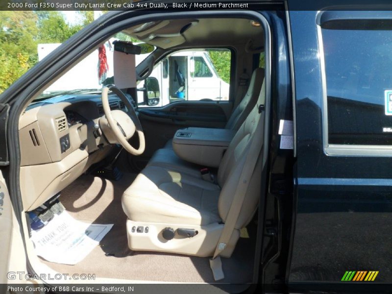 Black / Medium Parchment 2000 Ford F350 Super Duty Lariat Crew Cab 4x4 Dually