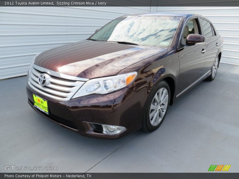 Sizzling Crimson Mica / Ivory 2012 Toyota Avalon Limited