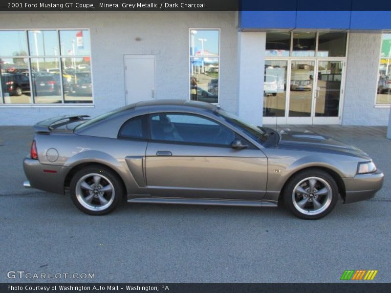 Mineral Grey Metallic / Dark Charcoal 2001 Ford Mustang GT Coupe