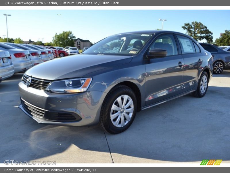 Platinum Gray Metallic / Titan Black 2014 Volkswagen Jetta S Sedan
