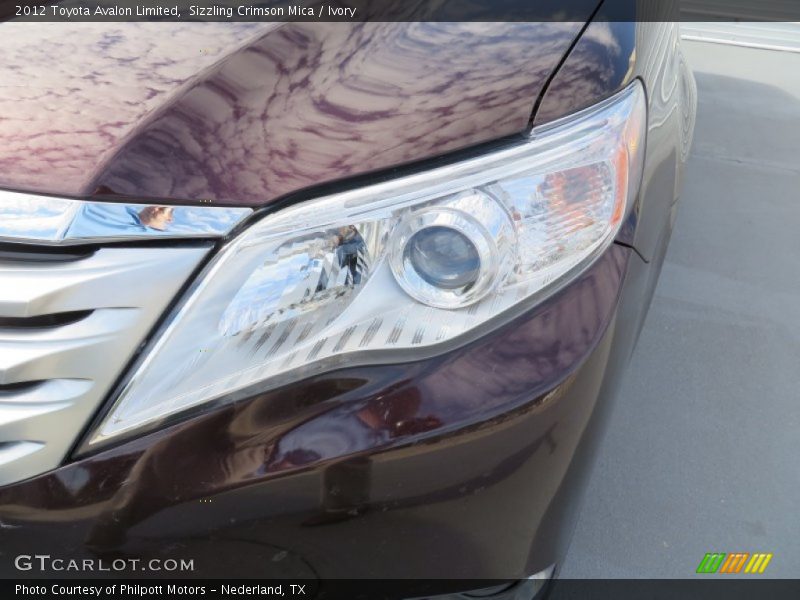 Sizzling Crimson Mica / Ivory 2012 Toyota Avalon Limited