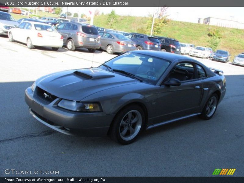 Mineral Grey Metallic / Dark Charcoal 2001 Ford Mustang GT Coupe