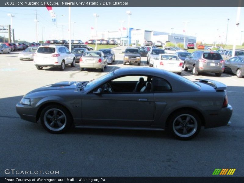 Mineral Grey Metallic / Dark Charcoal 2001 Ford Mustang GT Coupe