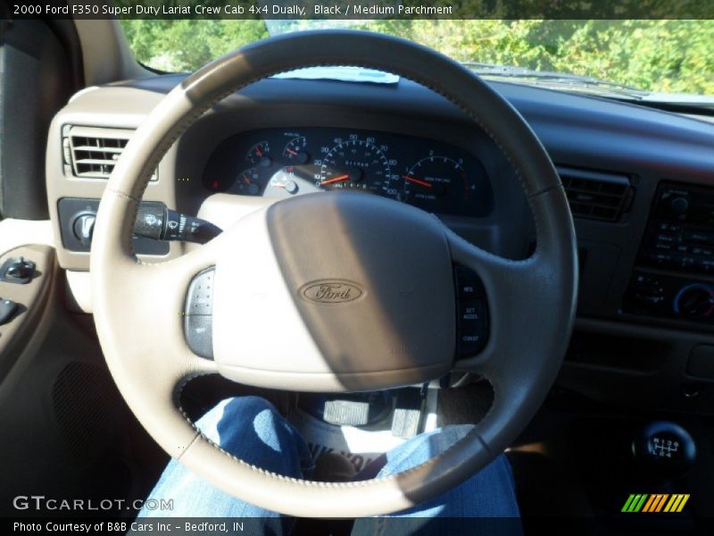 Black / Medium Parchment 2000 Ford F350 Super Duty Lariat Crew Cab 4x4 Dually