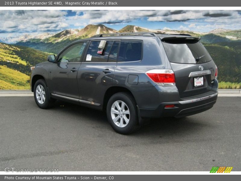 Magnetic Gray Metallic / Black 2013 Toyota Highlander SE 4WD