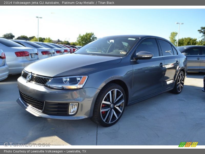 Platinum Gray Metallic / Titan Black 2014 Volkswagen Jetta GLI Autobahn