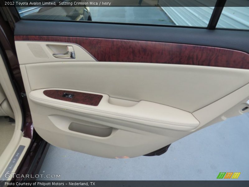 Sizzling Crimson Mica / Ivory 2012 Toyota Avalon Limited