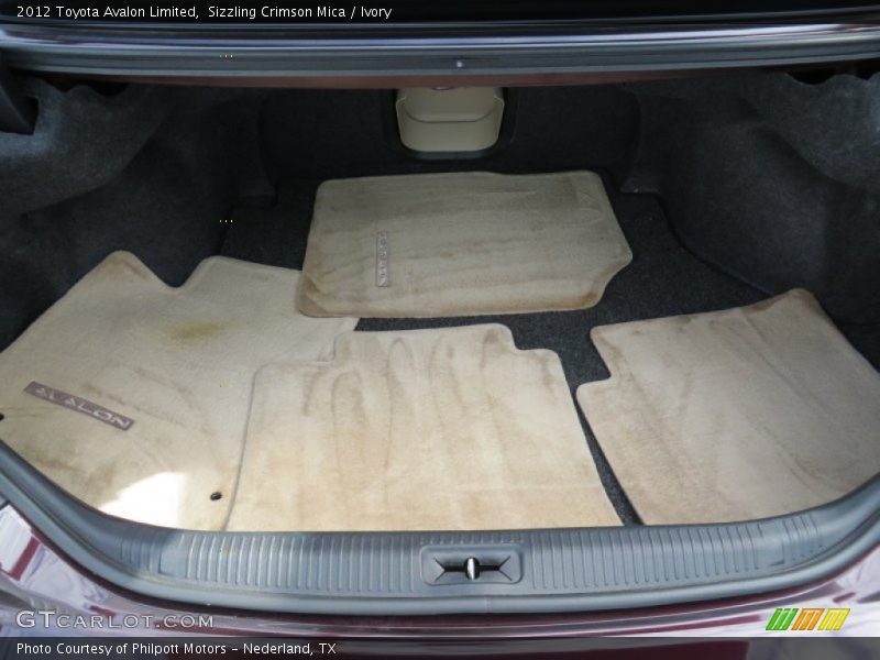 Sizzling Crimson Mica / Ivory 2012 Toyota Avalon Limited