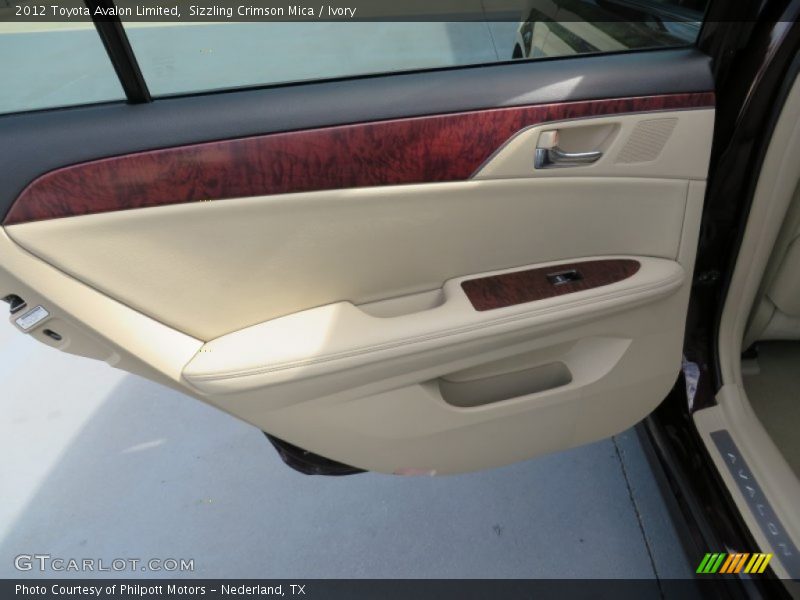 Sizzling Crimson Mica / Ivory 2012 Toyota Avalon Limited