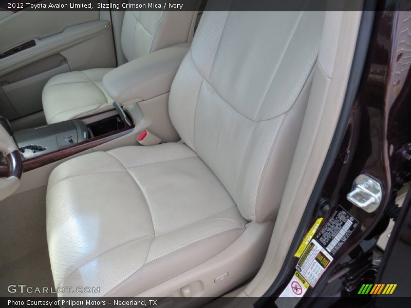 Sizzling Crimson Mica / Ivory 2012 Toyota Avalon Limited