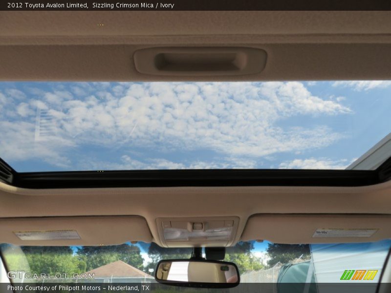 Sizzling Crimson Mica / Ivory 2012 Toyota Avalon Limited