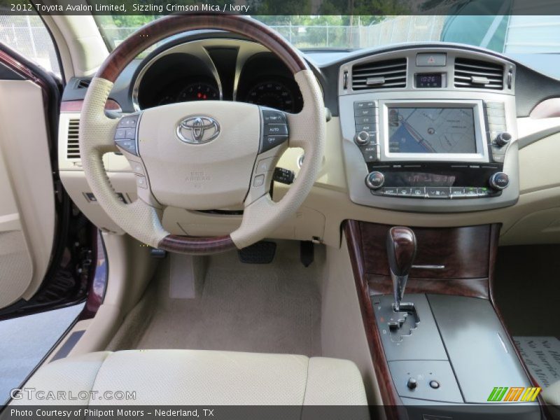 Sizzling Crimson Mica / Ivory 2012 Toyota Avalon Limited