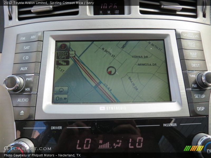 Sizzling Crimson Mica / Ivory 2012 Toyota Avalon Limited