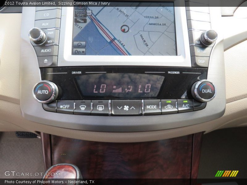 Sizzling Crimson Mica / Ivory 2012 Toyota Avalon Limited