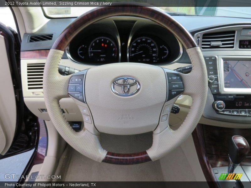 Sizzling Crimson Mica / Ivory 2012 Toyota Avalon Limited
