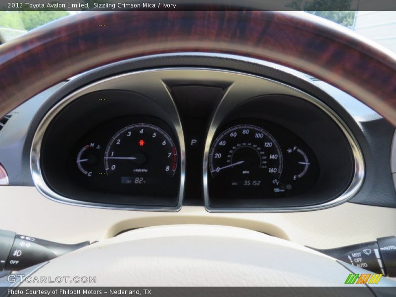 Sizzling Crimson Mica / Ivory 2012 Toyota Avalon Limited