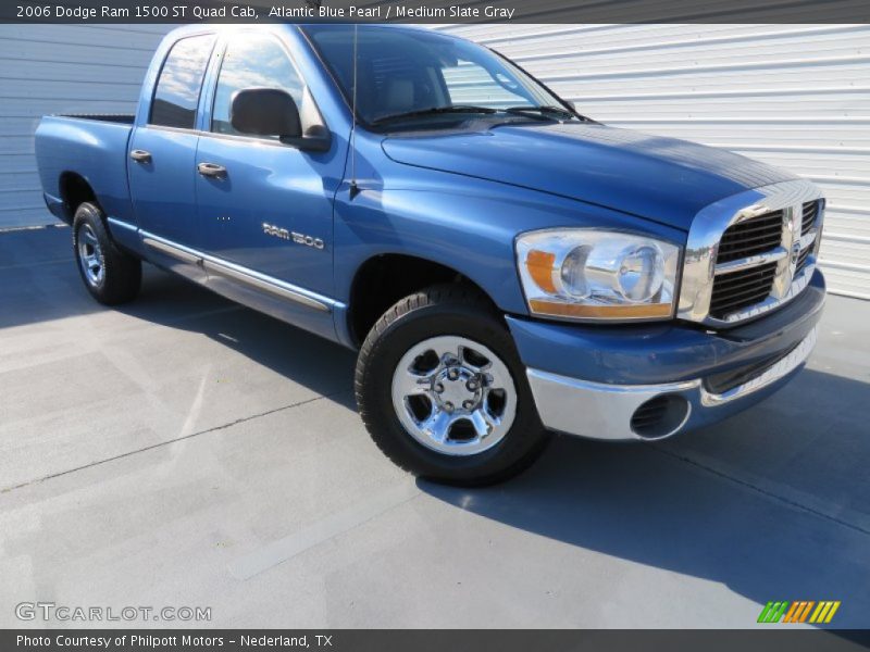 Atlantic Blue Pearl / Medium Slate Gray 2006 Dodge Ram 1500 ST Quad Cab