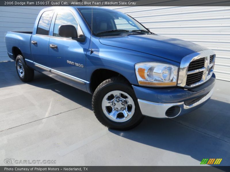 Atlantic Blue Pearl / Medium Slate Gray 2006 Dodge Ram 1500 ST Quad Cab