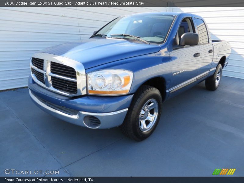 Atlantic Blue Pearl / Medium Slate Gray 2006 Dodge Ram 1500 ST Quad Cab