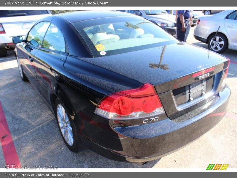 Solid Black / Calcite Cream 2007 Volvo C70 T5 Convertible