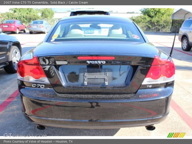 Solid Black / Calcite Cream 2007 Volvo C70 T5 Convertible