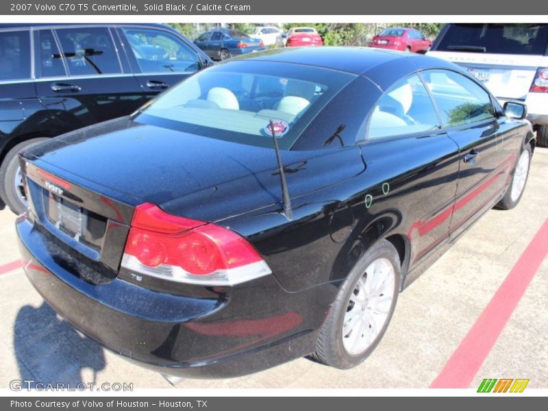 Solid Black / Calcite Cream 2007 Volvo C70 T5 Convertible