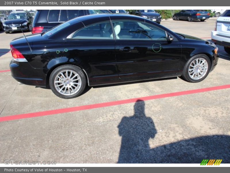 Solid Black / Calcite Cream 2007 Volvo C70 T5 Convertible