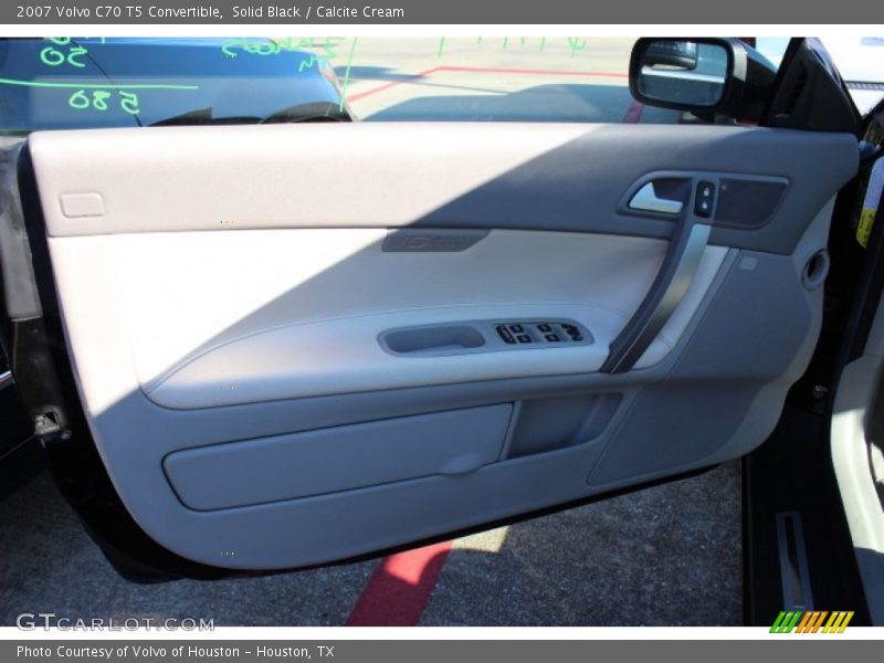 Solid Black / Calcite Cream 2007 Volvo C70 T5 Convertible