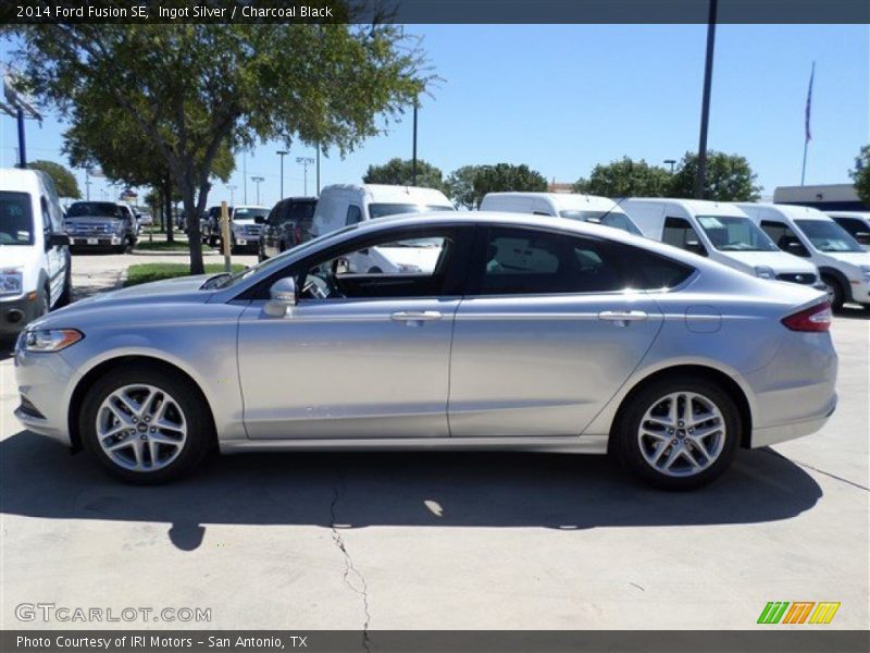 Ingot Silver / Charcoal Black 2014 Ford Fusion SE