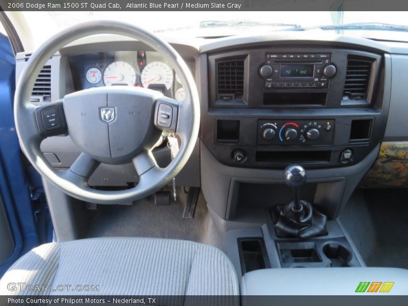 Atlantic Blue Pearl / Medium Slate Gray 2006 Dodge Ram 1500 ST Quad Cab