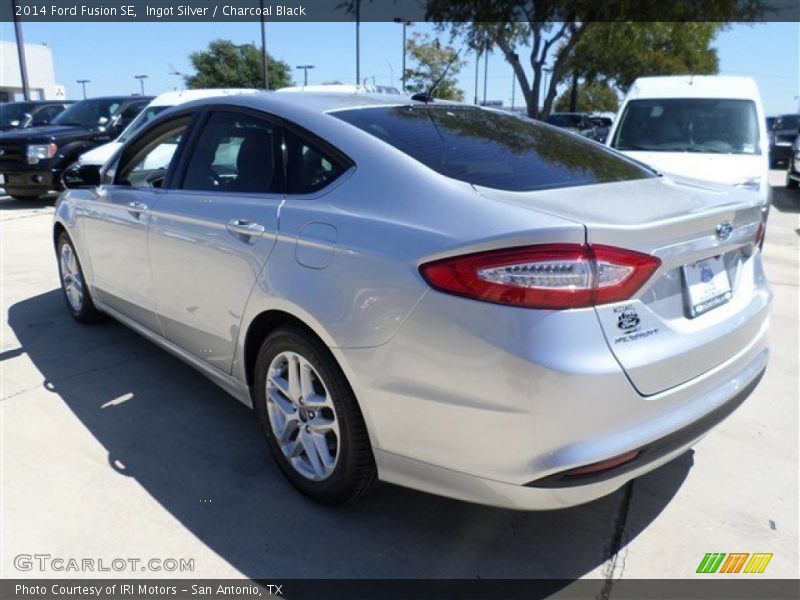 Ingot Silver / Charcoal Black 2014 Ford Fusion SE