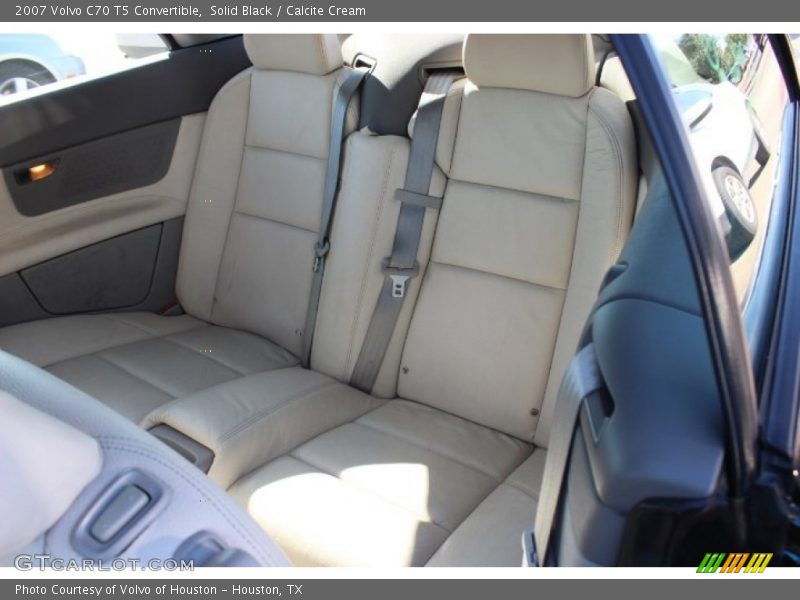 Solid Black / Calcite Cream 2007 Volvo C70 T5 Convertible