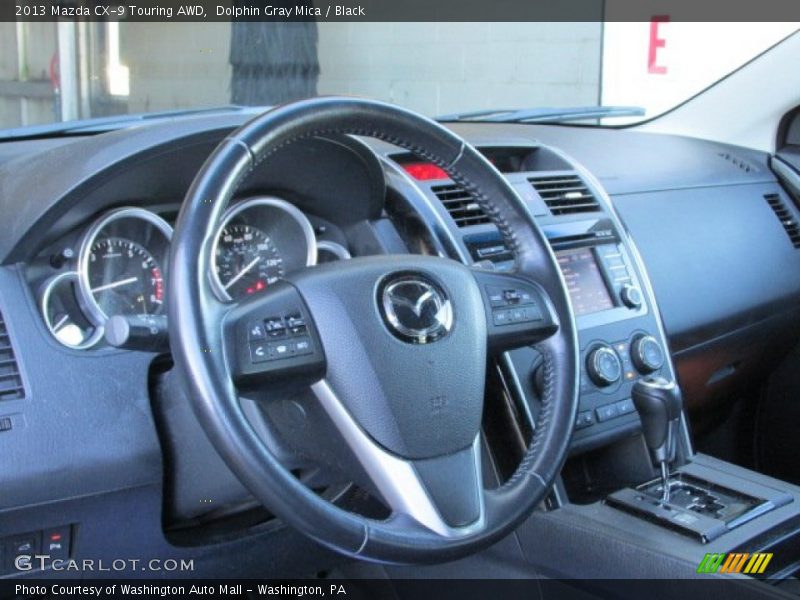 Dolphin Gray Mica / Black 2013 Mazda CX-9 Touring AWD