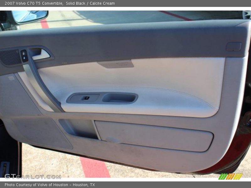 Solid Black / Calcite Cream 2007 Volvo C70 T5 Convertible