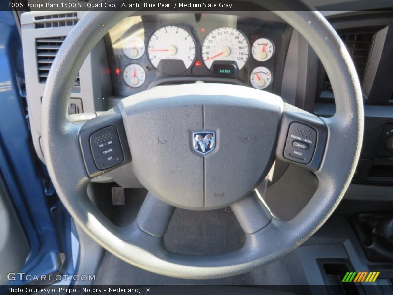 Atlantic Blue Pearl / Medium Slate Gray 2006 Dodge Ram 1500 ST Quad Cab
