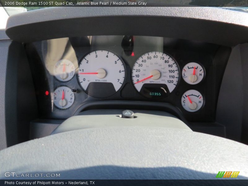 Atlantic Blue Pearl / Medium Slate Gray 2006 Dodge Ram 1500 ST Quad Cab