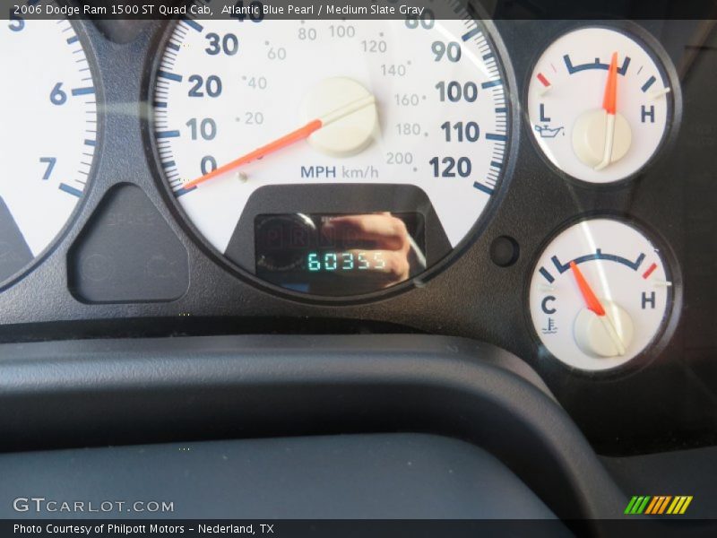 Atlantic Blue Pearl / Medium Slate Gray 2006 Dodge Ram 1500 ST Quad Cab