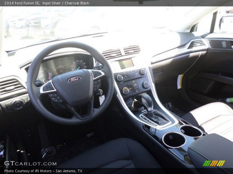 Ingot Silver / Charcoal Black 2014 Ford Fusion SE