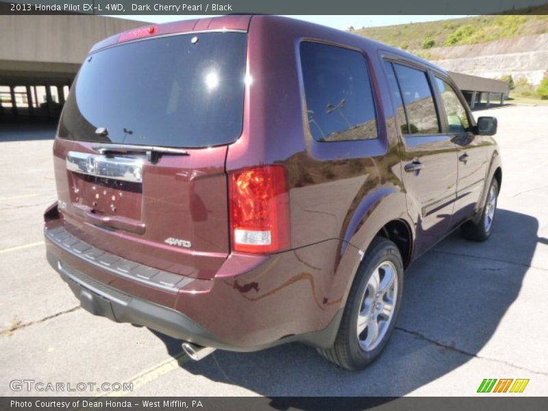 Dark Cherry Pearl / Black 2013 Honda Pilot EX-L 4WD