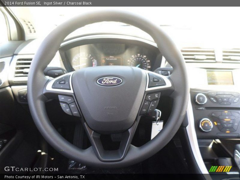 Ingot Silver / Charcoal Black 2014 Ford Fusion SE