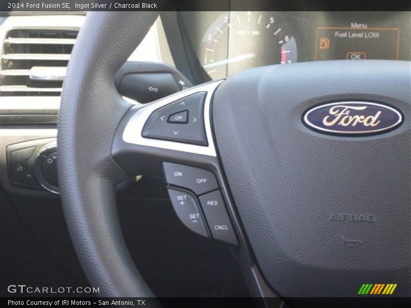Ingot Silver / Charcoal Black 2014 Ford Fusion SE