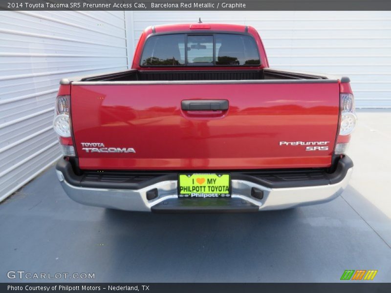 Barcelona Red Metallic / Graphite 2014 Toyota Tacoma SR5 Prerunner Access Cab