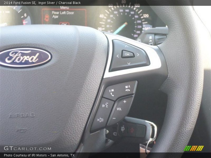 Ingot Silver / Charcoal Black 2014 Ford Fusion SE