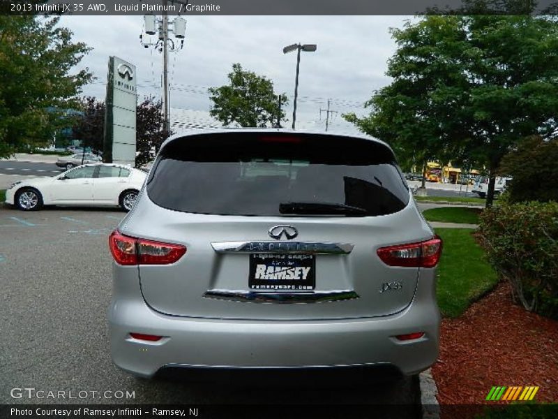 Liquid Platinum / Graphite 2013 Infiniti JX 35 AWD
