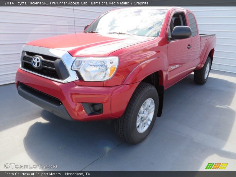 Barcelona Red Metallic / Graphite 2014 Toyota Tacoma SR5 Prerunner Access Cab