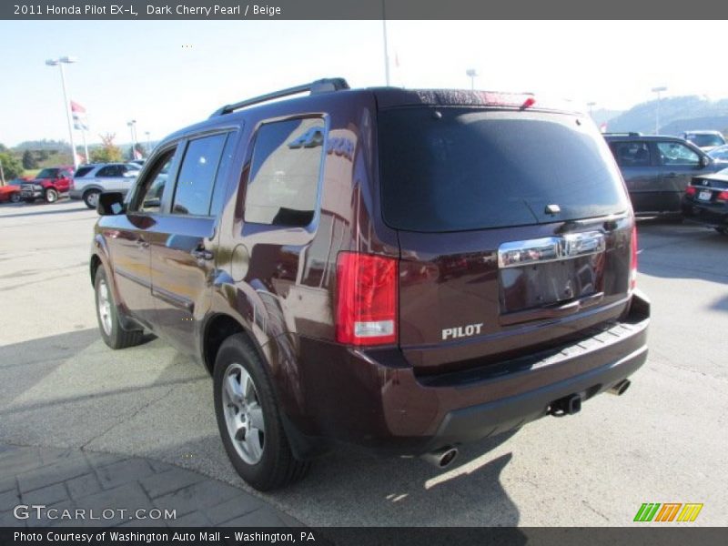 Dark Cherry Pearl / Beige 2011 Honda Pilot EX-L