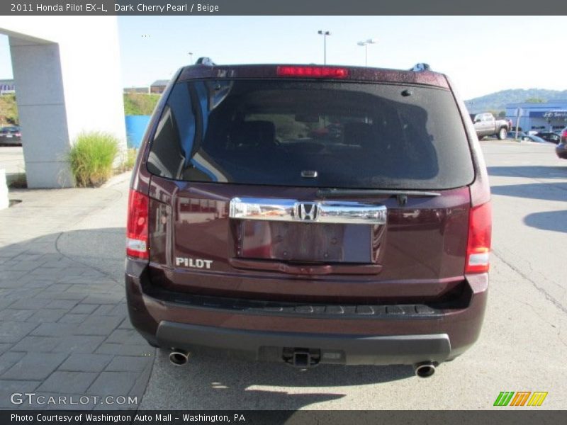 Dark Cherry Pearl / Beige 2011 Honda Pilot EX-L